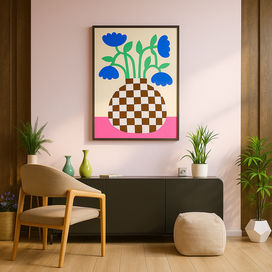 Checkered Vase