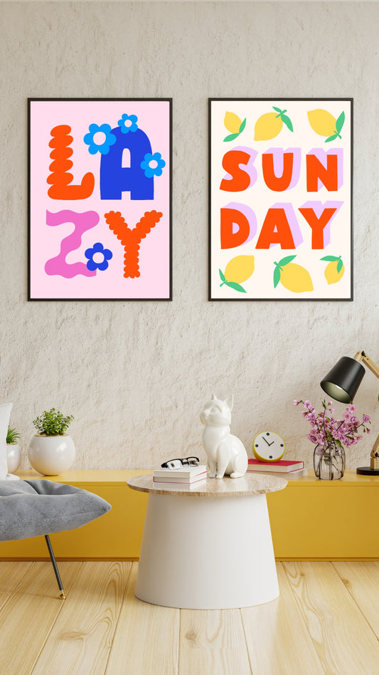 Lazy Sunday(Set of 2)
